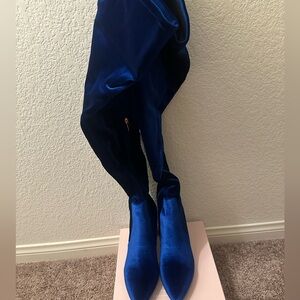 NEW - Smash Shoes - Blue Over The Knee Boot - Malia - Size 13